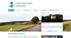Desktop Screenshot of orlicko.cz